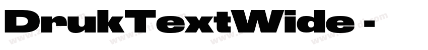 DrukTextWide 字体转换